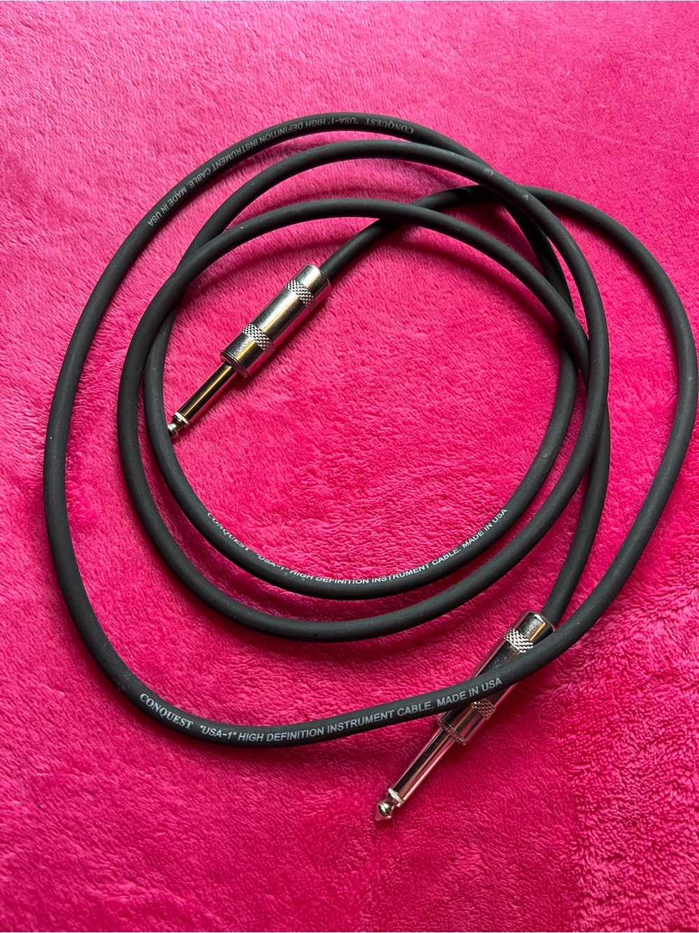 Conquest “USA-1” High-Definition Instrument Cable - Black